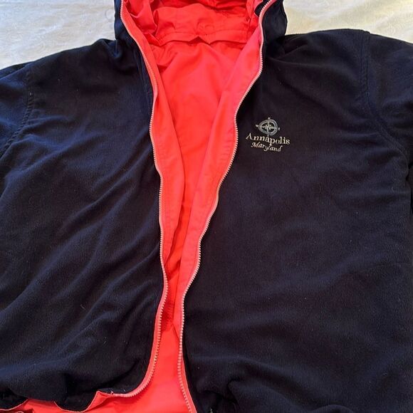 COPY-Winter Rain Jacket  Annapolis Fleece Lined Heavy Reversible Sailing Unisex - Picture 8 of 13